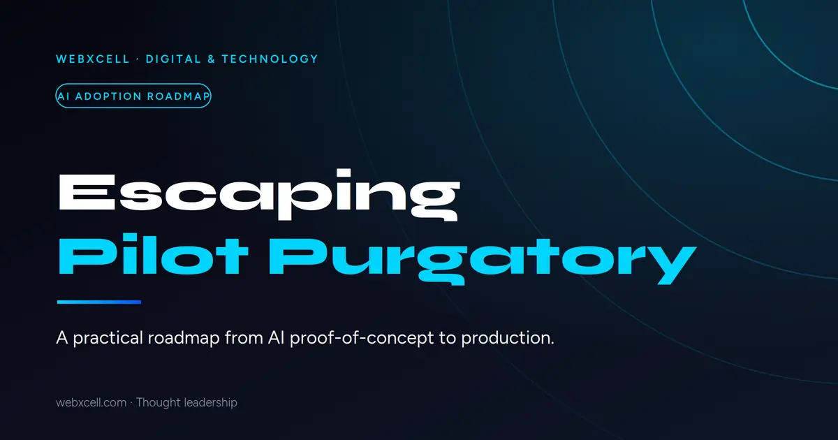 Escaping Pilot Purgatory: A Practical Roadmap From AI Proof-of-Concept to Production